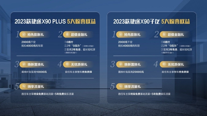 2023款捷途X90 PLUS/X90子龍上市 售價10.09-16.99萬元